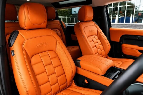 CTC Comfort Leather Interior - Volcanic Orange for 2020+ Defender 90