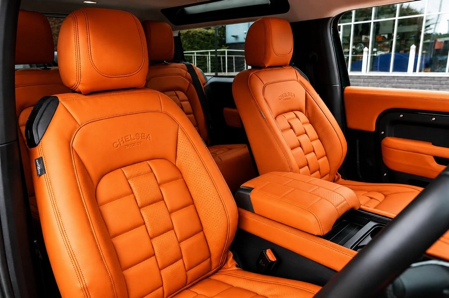 CTC Comfort Leather Interior - Volcanic Orange for 2020+ Defender 90