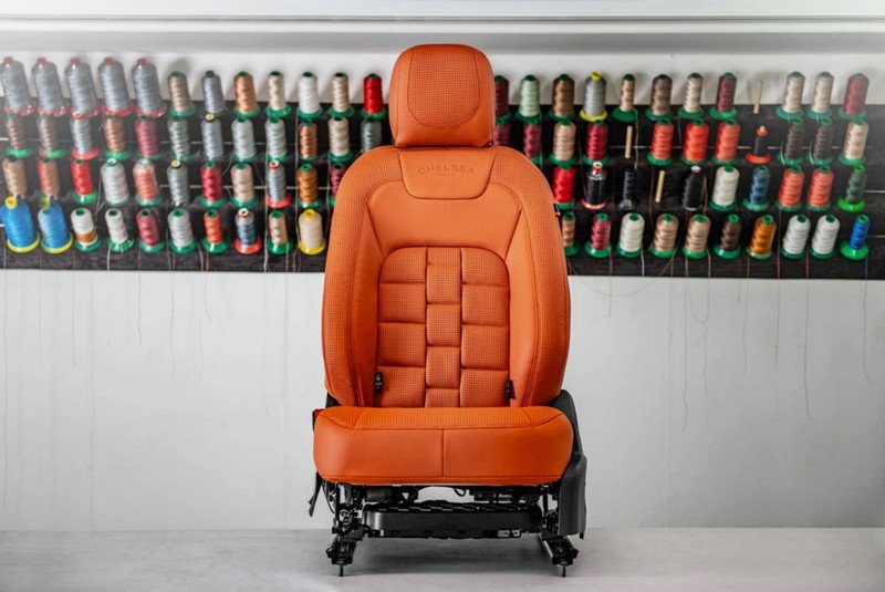 Land Rover Defender 110 (2020–Present) Comfort Leather Interior – Volcanic Orange (3D Modular Design) By CTC