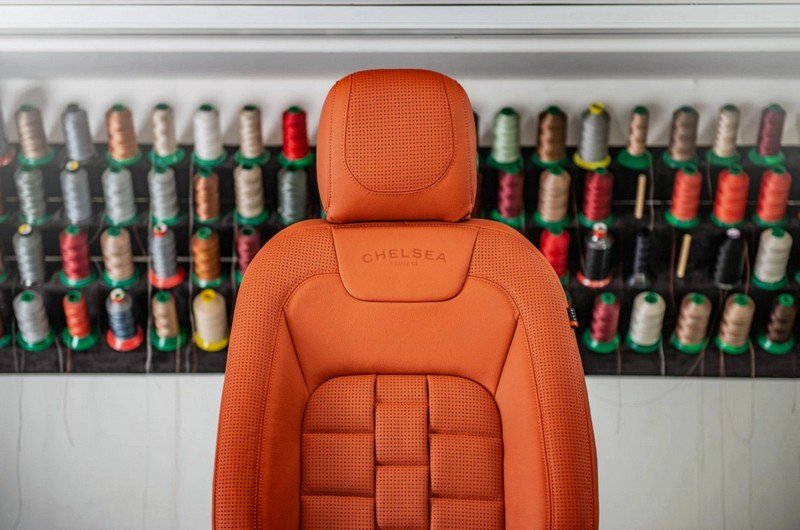 Land Rover Defender 110 (2020–Present) Comfort Leather Interior – Volcanic Orange (3D Modular Design) By CTC - Image 4