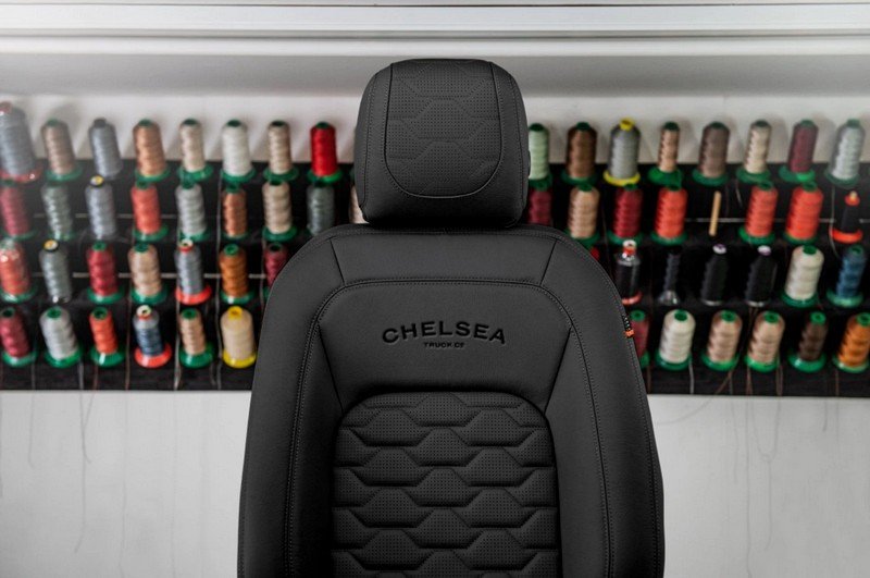 Chelsea Truck Company Comfort Leather Interior in Volcanic Black for 2020+ Land Rover Defender 130 - Image 3