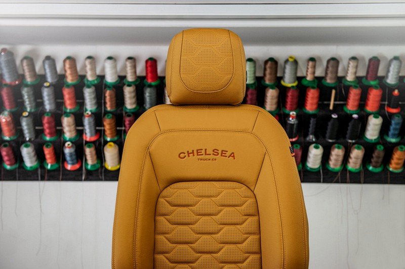 Project Kahn Comfort Leather Interior Volcanic Yellow - Clam Shell Design for 2020+ Defender 130 - Image 3