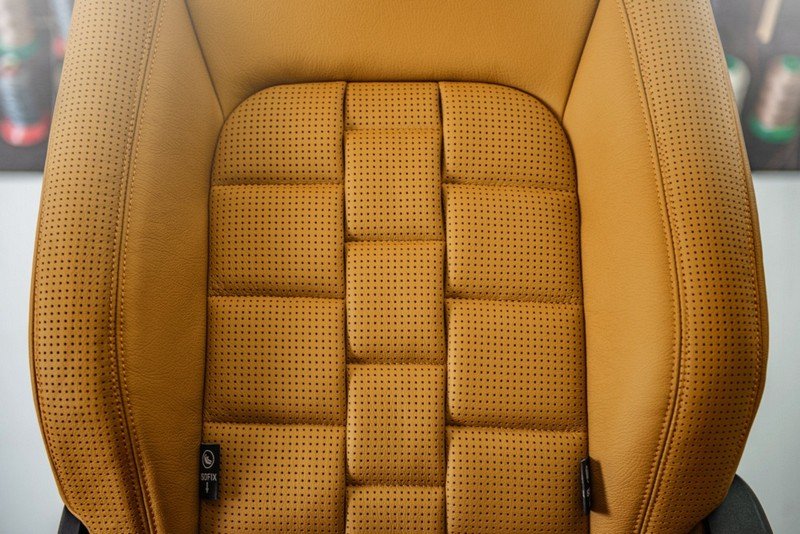 Project Kahn Comfort Leather Interior - Volcanic Yellow for 2020+ Defender 90 - Image 5