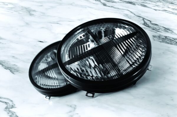 Project Kahn Crosshair Military Headlamps LHD for Defender 90/110