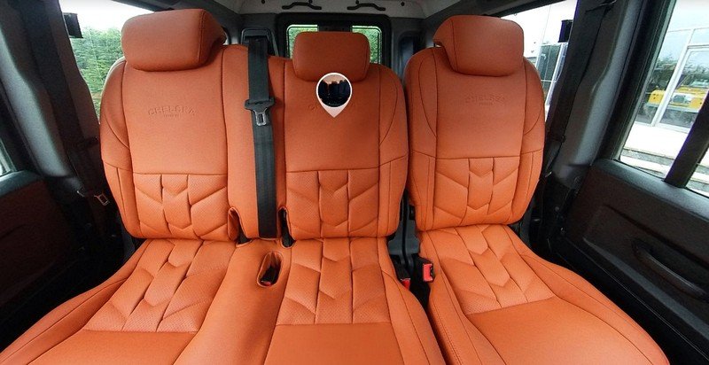 Chelsea Truck Company Sports Interior Package - Volcanic Burnt Orange for Defender 110 - Image 5