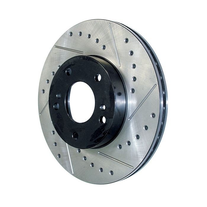 StopTech Sport Drilled & Slotted Brake Rotor, Front Left for Defender