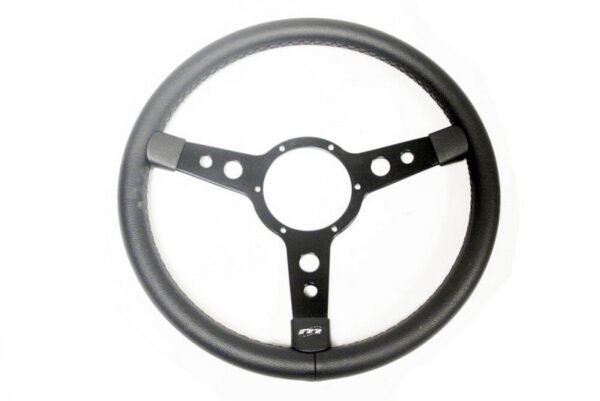 Defender 15inch 3 Spoke Black Vinyl Covered Steering Wheel