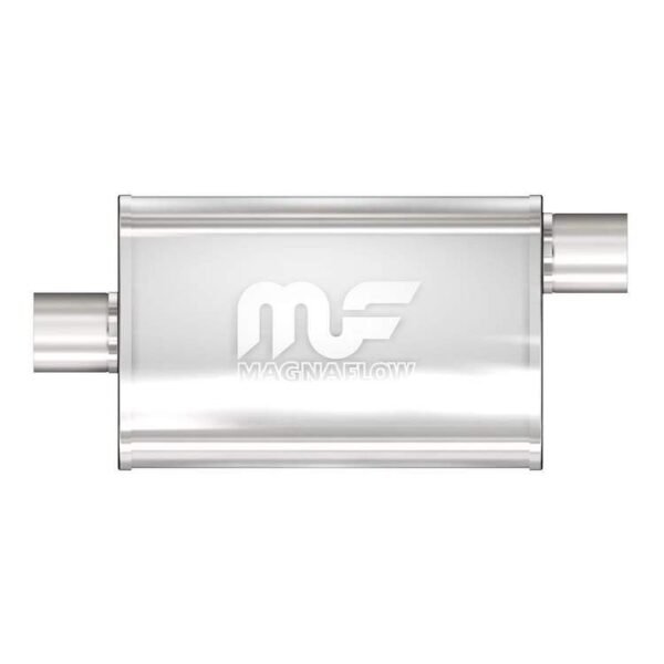 MagnaFlow 4"x9" Oval Center/Offset Straight Through Performance Muffler for Defender