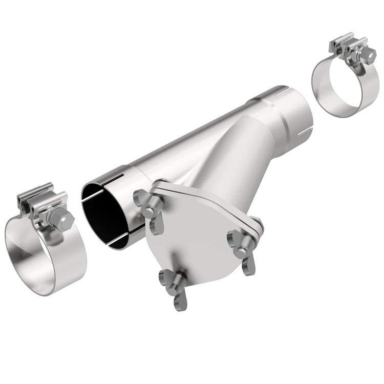 MagnaFlow 2.25in Stainless Steel Exhaust Cut-Out for Defender 90/110