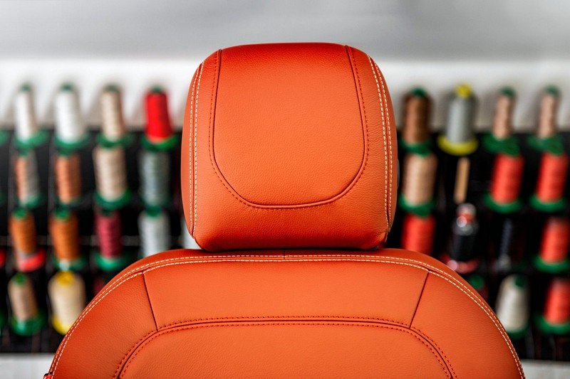 Project Kahn Comfort Leather Interior - Volcanic Orange for 2020+ Defender 90 - Image 3
