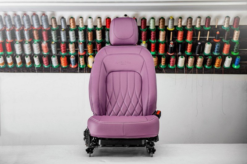 Project Kahn Comfort Leather Interior - Volcanic Pink for 2020+ Defender 90