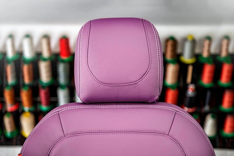 Project Kahn Comfort Leather Interior - Volcanic Pink for 2020+ Defender 110 - Image 4