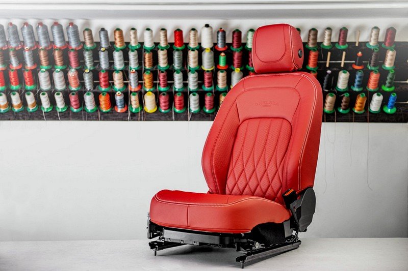 Land Rover Defender 110 (2020–Present) Comfort Leather Interior – Volcanic Red By CTC - Image 2