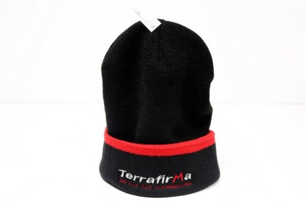 TerraFirma Beanie Hat Black & Red