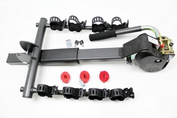 TerraFirma Swanneck Towbar Mounted Reclinable 4 Bike Carrier