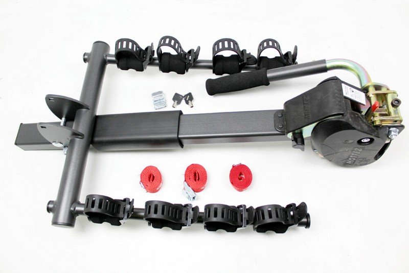 TerraFirma Swanneck Towbar Mounted Reclinable 4 Bike Carrier