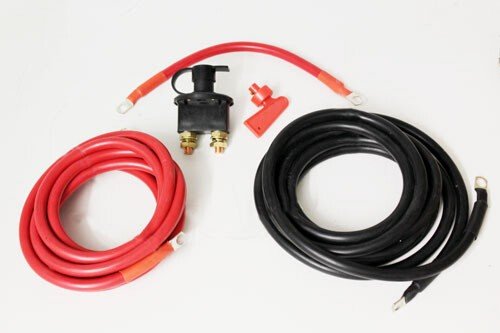 TerrarFirma Extended Winch Cables 4m & Isolator Switch
