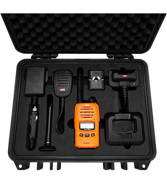 Blaze Orange Handheld Radio & Car Kit - Image 4