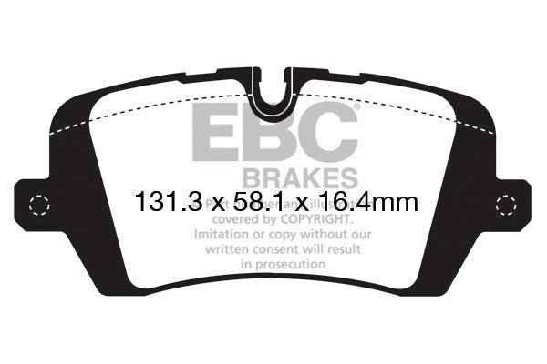 EBC Yellowstuff 4000 Series Street and Track Brake Pad Set To Fit Rear - Image 3