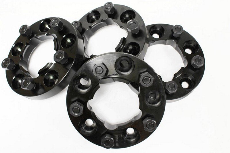 TerraFirma 30mm Black Alloy Wheel Spacer set for DEF/D1/RRC