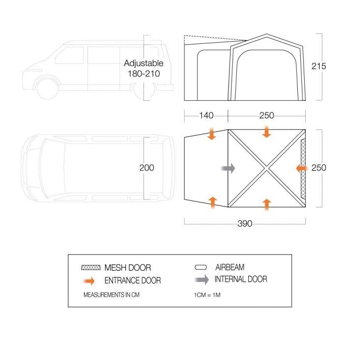 Vango Tailgate AirHub Awning - Image 15