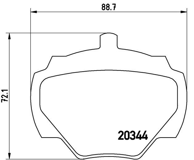 Brembo Brake Pad P 44 001 - Image 2