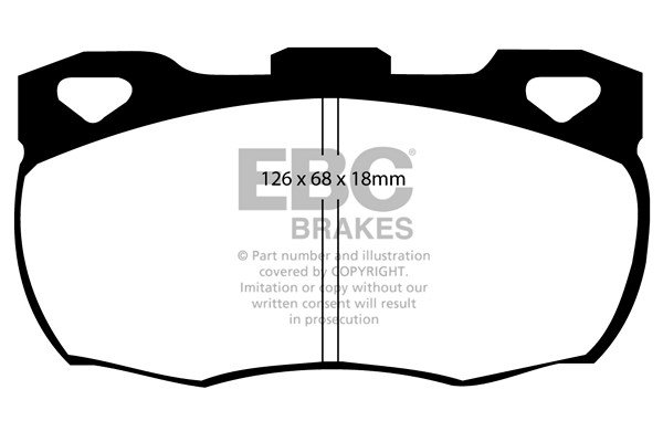 EBC Bluestuff NDX Trackday Brake Pad Set To Fit Front - Image 3