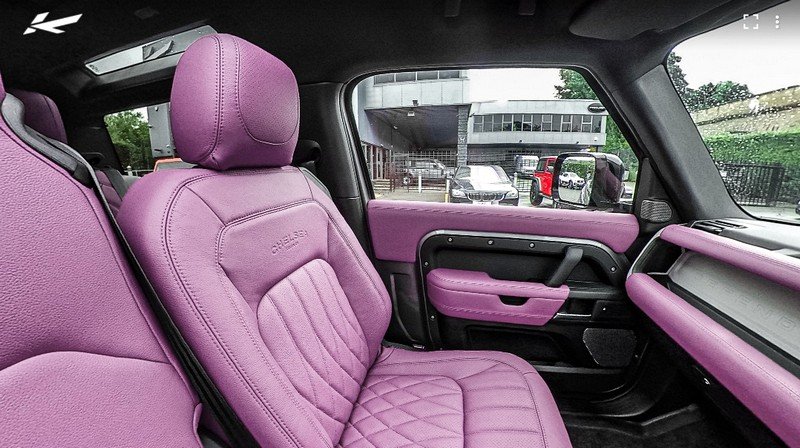 Project Kahn Comfort Leather Interior 360° Tour - Volcanic Pink for 2020+ Defender 90 - Image 4