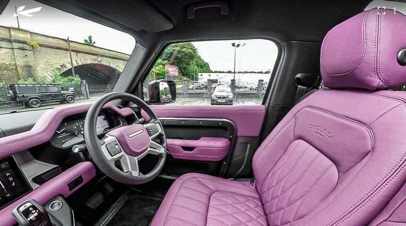 Project Kahn Comfort Leather Interior 360° Tour - Volcanic Pink for 2020+ Defender 90 - Image 2