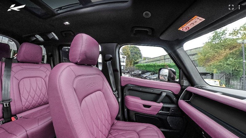 CTC 7 Seats Comfort Leather Interior 360° - Volcanic Pink Tour for 2020+ Defender 110 - Image 4
