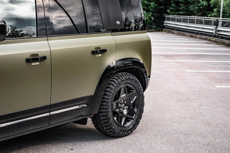 Project Kahn Mondial Retro RS-Forged Light Alloy Wheels - 9x20" Satin Black for 2020+ Defender 90/110/130 - Image 9