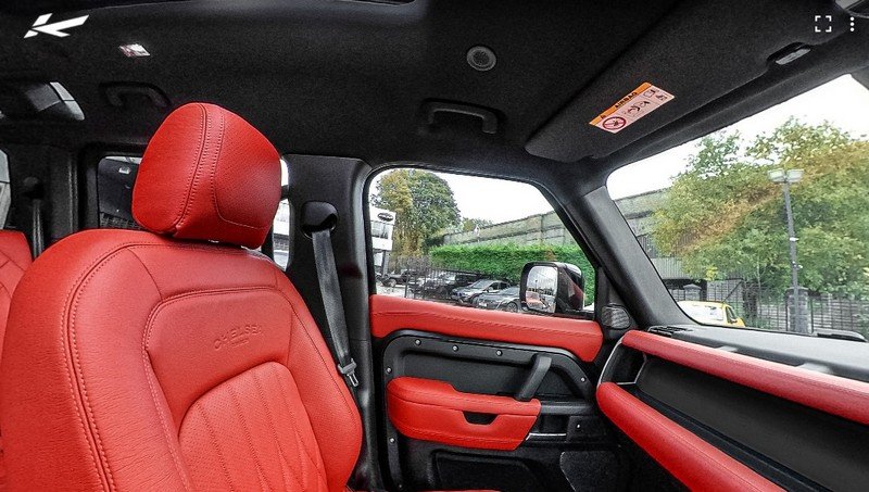 CTC 7 Seats Comfort Leather Interior 360° Tour - Volcanic Red for 2020+ Defender 110 - Image 4