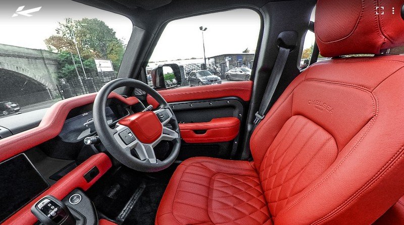 CTC 7 Seats Comfort Leather Interior 360° Tour - Volcanic Red for 2020+ Defender 110 - Image 2