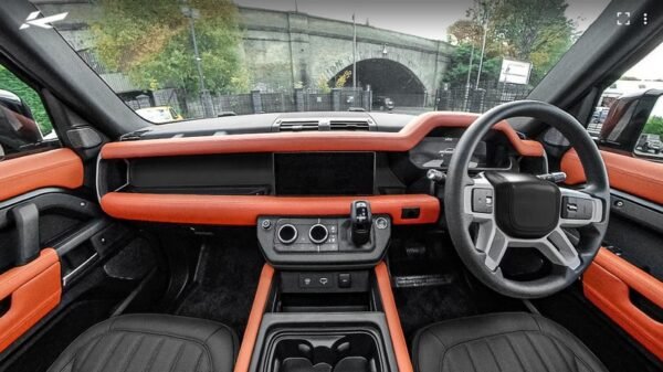 Project Kahn Environment 1: Upper, Middle & Lower Interior 360° Tour - Volcanic Orange for 2020+ Defender 110