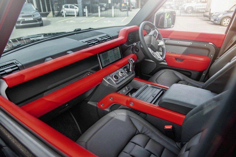 Project Kahn Environment 1: Upper, Middle & Lower Interior - Volcanic Red for 2020+ Defender 110