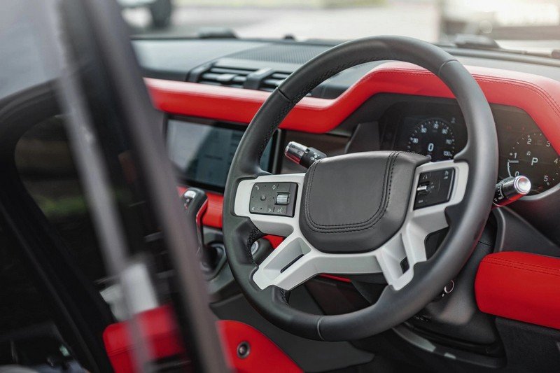 Project Kahn Environment 1: Upper, Middle & Lower Interior - Volcanic Red for 2020+ Defender 110 - Image 2