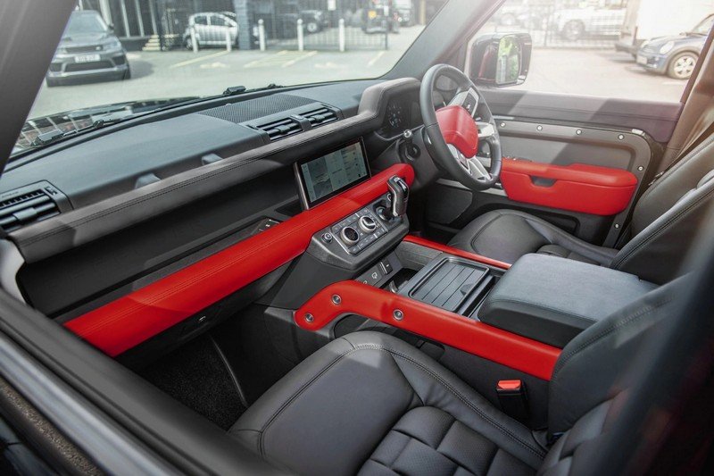 Project Kahn Environment 3: Middle & Lower Interior - Volcanic Red for 2020+ Defender 110
