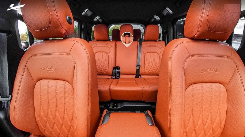 CTC 7 Seats Comfort Leather Interior 360° Tour - Volcanic Orange for 2020+ Defender 110