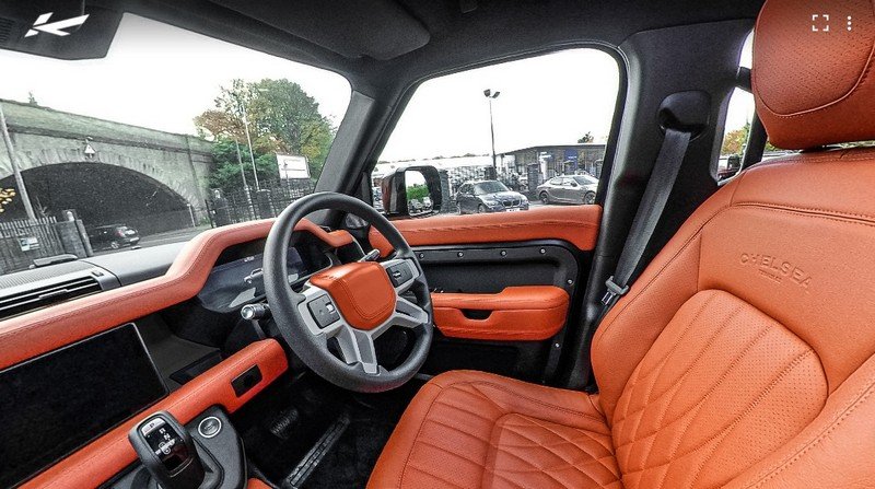 CTC 7 Seats Comfort Leather Interior 360° Tour - Volcanic Orange for 2020+ Defender 110 - Image 2