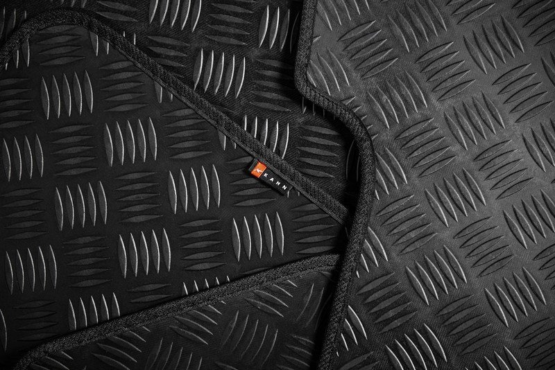 Project Kahn Chequered Rubber Floor Mats for Defender 90 - Image 2