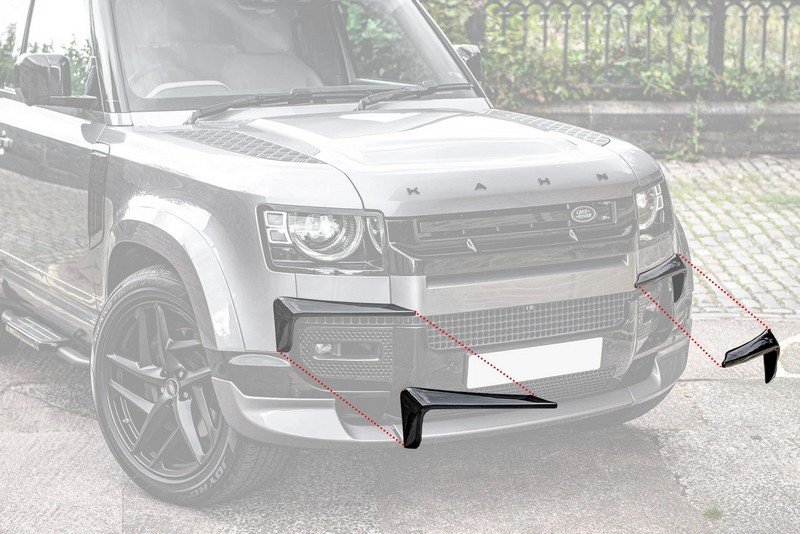 Chelsea Truck Company Bumper Vents (2-Piece Front Bumper Extensions) for 2020+ Defender 90/110/130 - Image 2