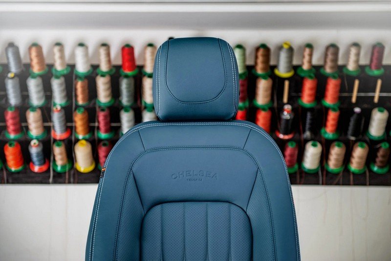 Chelsea Truck Company Volcanic Blue Comfort Leather Interior for 2020+ Defender 130 - Image 3