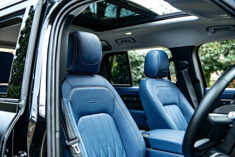 Chelsea Truck Company Volcanic Blue Comfort Leather Interior for 2020+ Defender 130 - Image 12