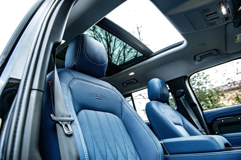 Chelsea Truck Company Volcanic Blue Comfort Leather Interior for 2020+ Defender 130 - Image 8