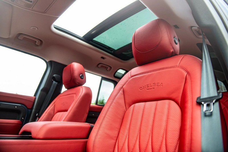 Chelsea Truck Company Volcanic Red Comfort Leather Interior for 2020+ Defender 130 - Image 13