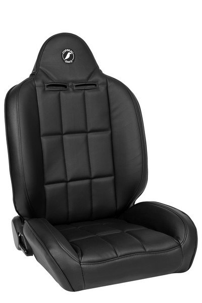 Baja RS Black Vinyl Reclining Suspension Seat