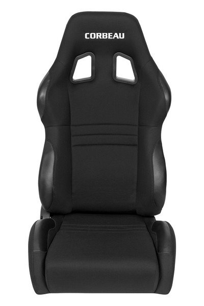 Corbeau A4 Black Cloth Reclining Racing Seat - Image 4