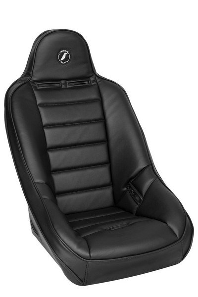 Corbeau Baja Ultra Black Vinyl Fixed Back Suspension Seat
