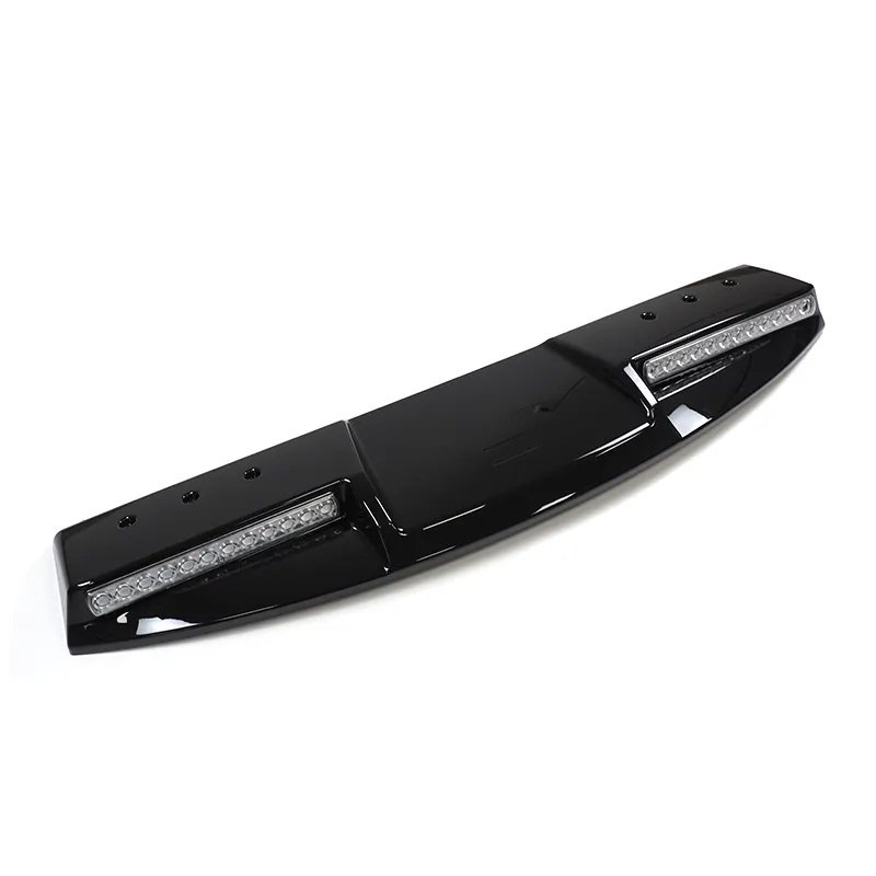 Land Rover Defender Brilliant Black Long Style Front Roof Wing Spoiler Trunk with LED Light for 2020+ Defender 90/110 - Image 2