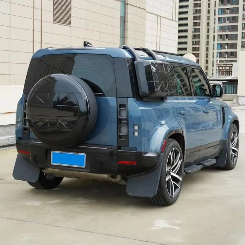 Land Rover Defender Gloss Black Spare Tire Cover with UK Flag Pattern for 2020+ Defender 90/110 - Image 2